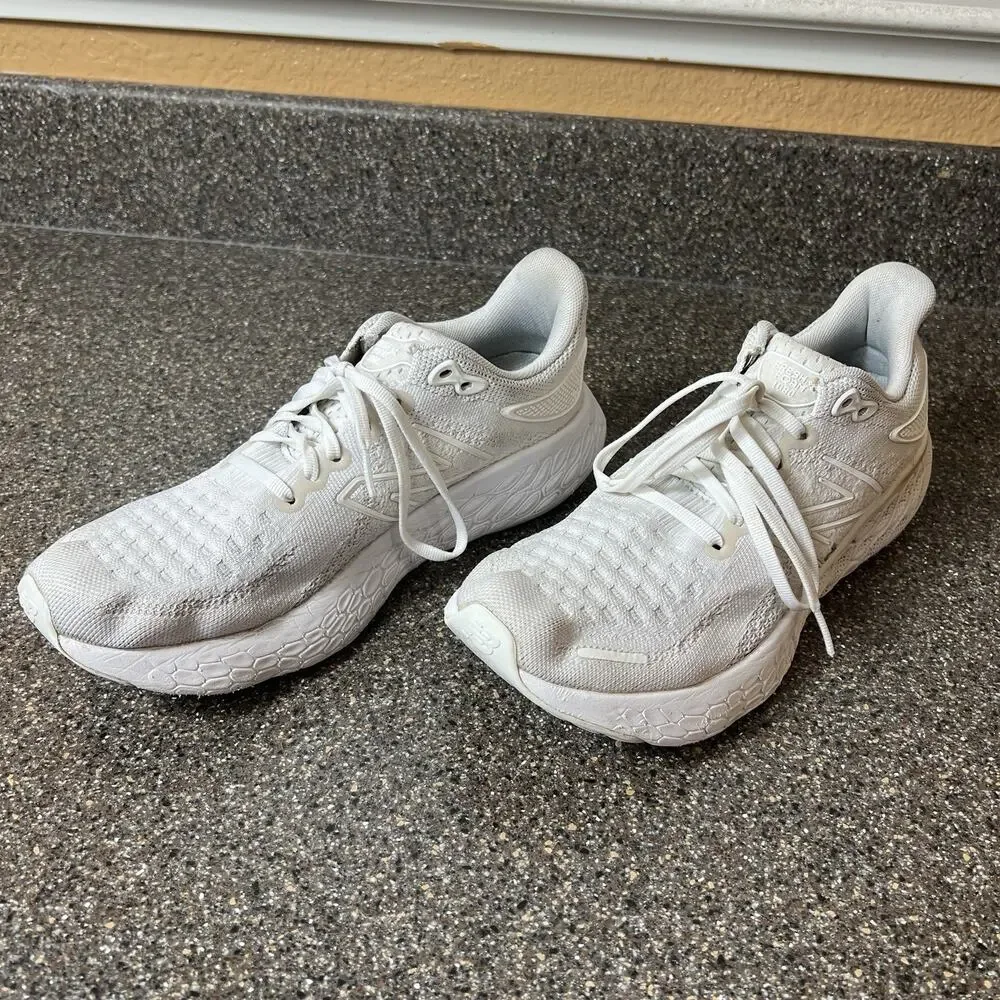 New Balance Fresh Foam X 1080 Womens Size 9.5 B White Running Shoes Sneakers Low